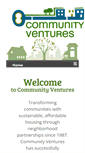 Mobile Screenshot of community-ventures.org